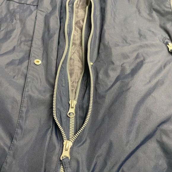 DUNBROOKE Asurion Women’s Logo Hooded Jacket Size Small Blue‎ & White - Picture 3 of 7